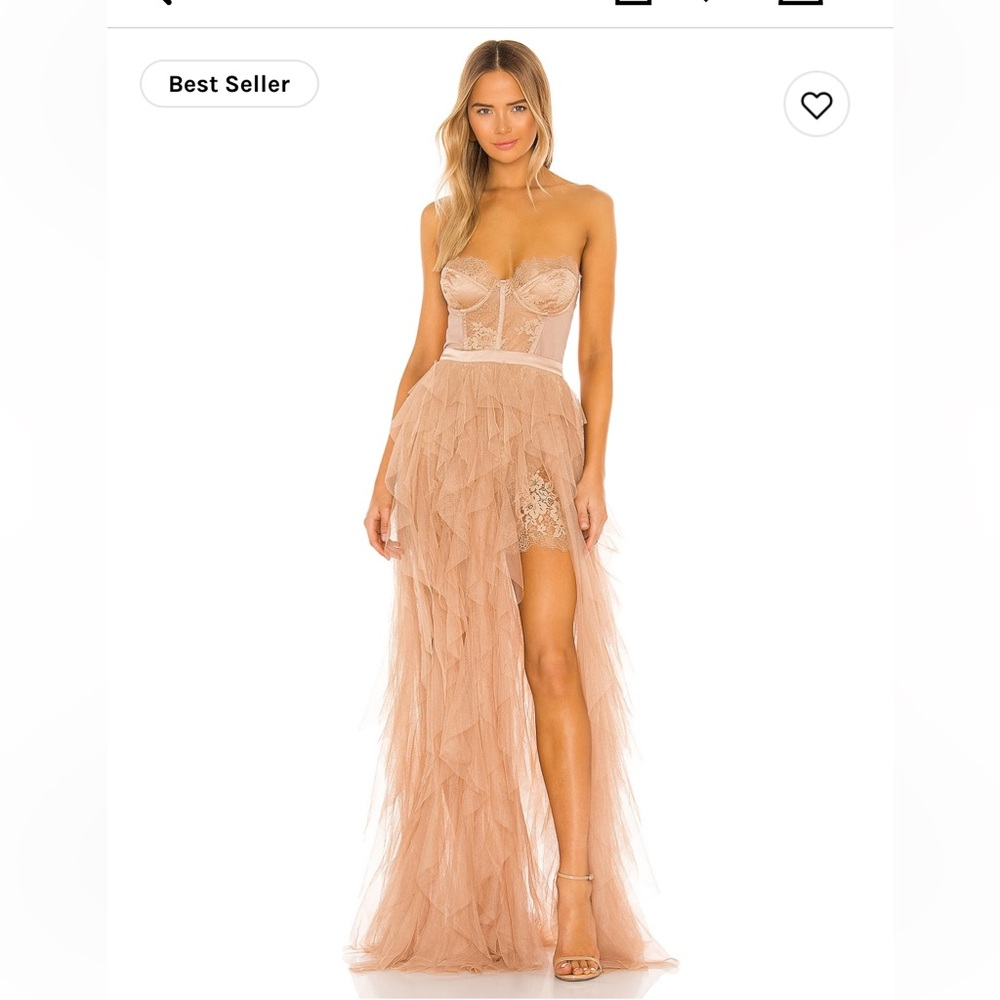 X Revolve Bustier Gown - For Love of Lemons